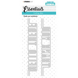 Studio Light Thank You Sentiments Cutting Dies (SL-ES-CD218) (OUTLET)