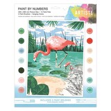 Docrafts Artiste Paint By Numbers Tropical Flamingo (DOA 550715) (DISCONTINUED)