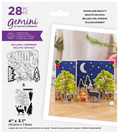 Gemini 3D Scene Builder Woodland Beauty Stamp & Die (GEM-STD-3DSB-WB) (DISCONTINUED)