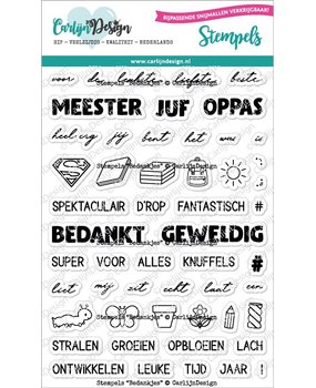 CarlijnDesign Clear Stamps Bedankjes (CDST-0087) (DISCONTINUED)