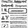 CarlijnDesign Stempels Happy Mail XL (CDST-0086) (DISCONTINUED)