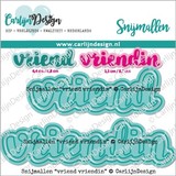 CarlijnDesign Snijmallen Vriend Vriendin (CDSN-0177) (DISCONTINUED)