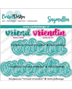 CarlijnDesign Snijmallen Vriend Vriendin (CDSN-0177) (DISCONTINUED)