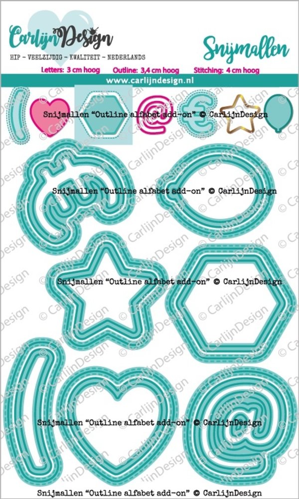 CarlijnDesign Snijmallen Outline Alfabet Add-On (CDSN-0168) (DISCONTINUED) CarlijnDesign Snijmallen Outline Alfabet Add-On (CDSN-0168) (DISCONTINUED)