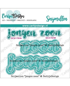 CarlijnDesign Snijmallen Jongen Zoon (CDSN-0172) (OUTLET)