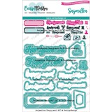 CarlijnDesign Snijmallen Happy Mail XL (CDSN-0161) (DISCONTINUED)