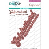 CarlijnDesign Hot Foil Stamp Grote Teksten 4 Gefeliciteerd (CDHF-0007) (DISCONTINUED)