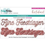 CarlijnDesign Hot Foil Monoline Fijne Feestdagen (CDHF-0011) (DISCONTINUED)