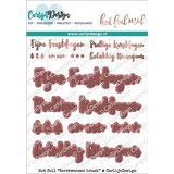 CarlijnDesign Hot Foil Kerstwensen Brush (CDHF-0012) (DISCONTINUED)