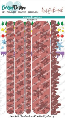 CarlijnDesign Hot Foil Stamps Edges Christmas (CDHF-0013) (DISCONTINUED)