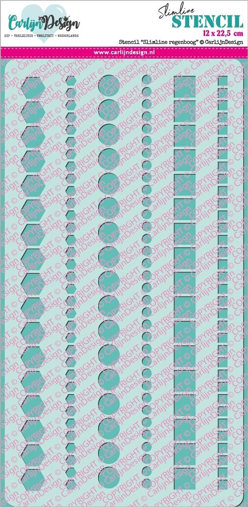 CarlijnDesign Stencil Slimline Randen 1 (CDSC-0014) (DISCONTINUED) CarlijnDesign Stencil Slimline Randen 1 (CDSC-0014) (DISCONTINUED)
