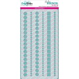 CarlijnDesign Stencil Slimline Randen 1 (CDSC-0014) (DISCONTINUED)