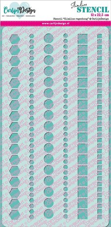 CarlijnDesign Stencil Slimline Randen 1 (CDSC-0014) (DISCONTINUED) CarlijnDesign Stencil Slimline Randen 1 (CDSC-0014) (DISCONTINUED)