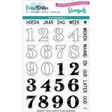 CarlijnDesign Stempels Grote Cijfers (CDST-0078) (OUTLET)
