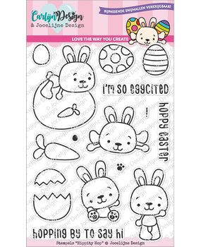 CarlijnDesign Clear Stamps Hippity Hop (CDJD-0005) (DISCONTINUED)