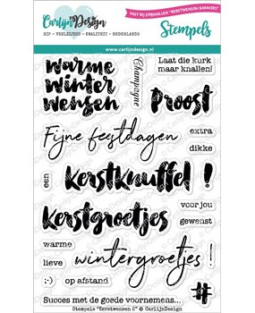 CarlijnDesign Clear Stamps Kerstwensen 2 (CDST-0067) (DISCONTINUED)