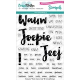 CarlijnDesign Stempels Wauw Joepie Jeej (CDST-0068) (DISCONTINUED)