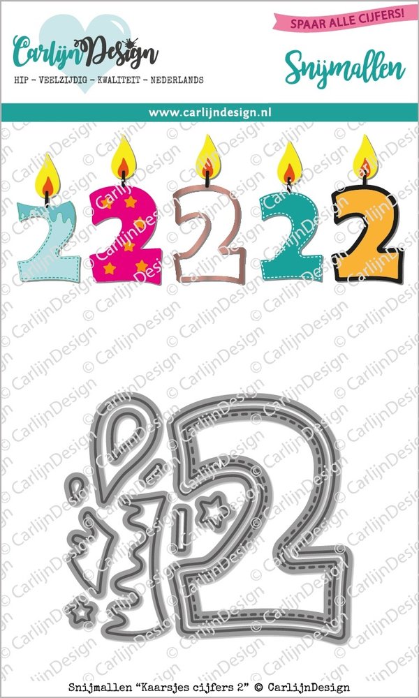 CarlijnDesign Dies Candles Numbers 2 (CDSN-0096) (DISCONTINUED) CarlijnDesign Dies Candles Numbers 2 (CDSN-0096) (DISCONTINUED)
