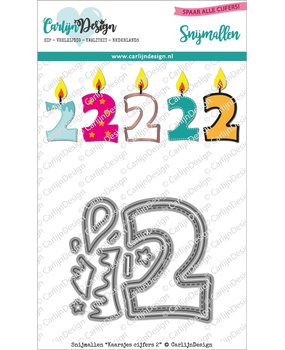 CarlijnDesign Dies Candles Numbers 2 (CDSN-0096) (DISCONTINUED)
