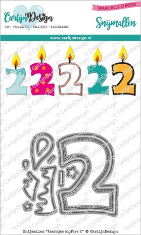 CarlijnDesign Dies Candles Numbers 2 (CDSN-0096) (DISCONTINUED) CarlijnDesign Dies Candles Numbers 2 (CDSN-0096) (DISCONTINUED)