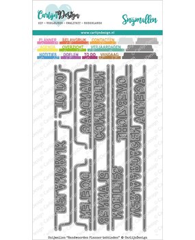 CarlijnDesign Dies Edge Words Planner Tabs (CDSN-0095) (DISCONTINUED)