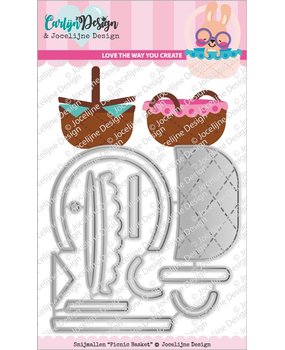 CarlijnDesign Snijmallen Picnic Basket (CDJD-0008) (DISCONTINUED)