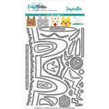 CarlijnDesign Snijmallen Knuffelkaart Konijn Lama (CDSN-0093) (DISCONTINUED)