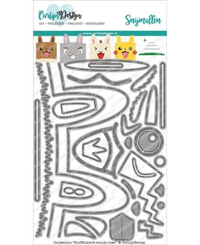 CarlijnDesign Snijmallen Knuffelkaart Konijn Lama (CDSN-0093) (DISCONTINUED)