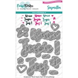 CarlijnDesign Snijmallen Wauw Joepie Jeej (CDSN-0117) (DISCONTINUED)