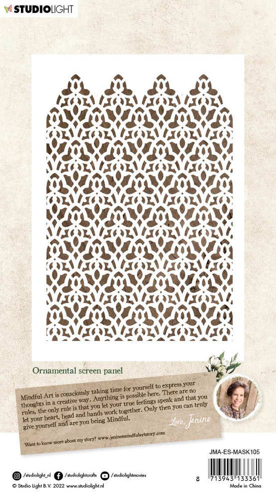 Studio Light Ornamental Screen Panel Essentials Mask (JMA-ES-MASK105) (OUTLET) Studio Light Ornamental Screen Panel Essentials Mask (JMA-ES-MASK105) (OUTLET)