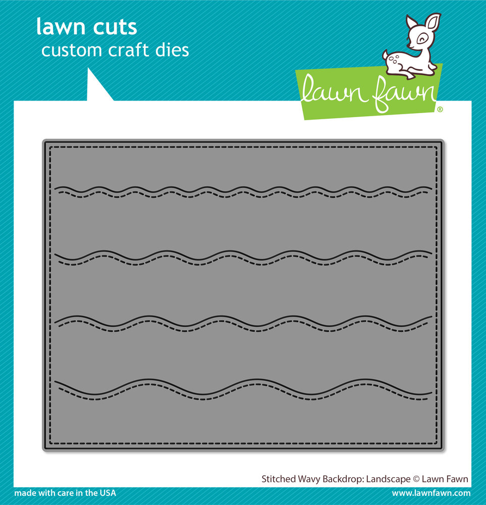 Lawn Fawn Stitched Wavy Backdrop: Landscape Dies (LF2889) (DISCONTINUED)