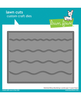 Lawn Fawn Stitched Wavy Backdrop: Landscape Dies (LF2889) (OUTLET)