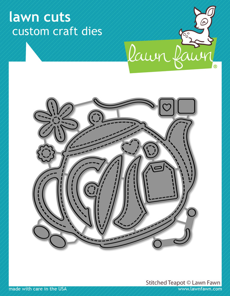 Lawn Fawn Stitched Teapot Dies (LF2877) (OUTLET)