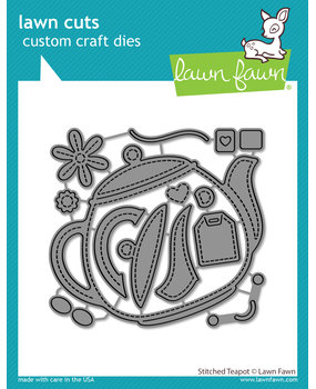 Lawn Fawn Stitched Teapot Dies (LF2877) (OUTLET)