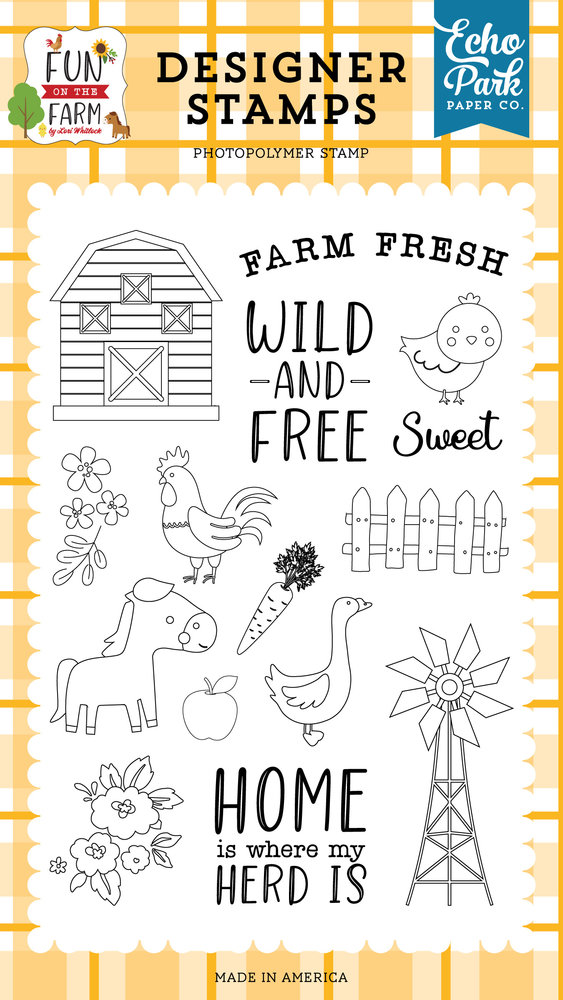Echo Park Wild And Free Clear Stamps (FF280046) (OUTLET)