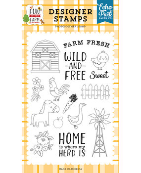 Echo Park Wild And Free Clear Stamps (FF280046) (DISCONTINUED)