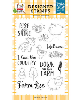 Echo Park Rise And Shine Clear Stamps (FF280045) (DISCONTINUED)