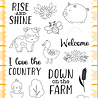 Echo Park Rise And Shine Clear Stamps (FF280045) (OUTLET)