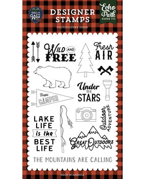 Echo Park Fresh Air Clear Stamps (COW281044) (OUTLET)