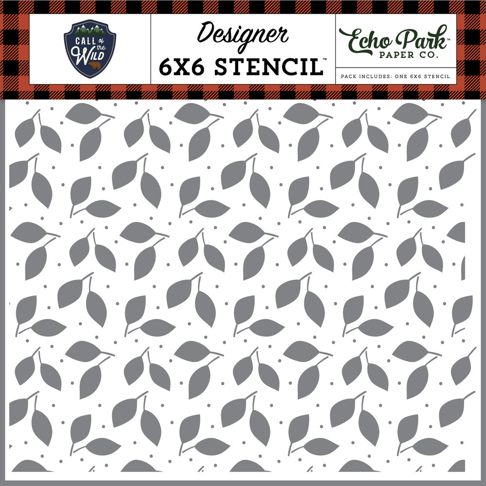 Echo Park Forest Leaves Stencil (COW281035) (OUTLET)