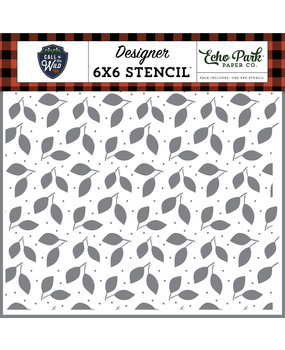 Echo Park Forest Leaves Stencil (COW281035) (DISCONTINUED)