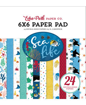 Echo Park Sea Life 6x6 Inch Paper Pad (SL279023) (OUTLET)