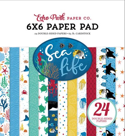 Echo Park Sea Life 6x6 Inch Paper Pad (SL279023) (DISCONTINUED)
