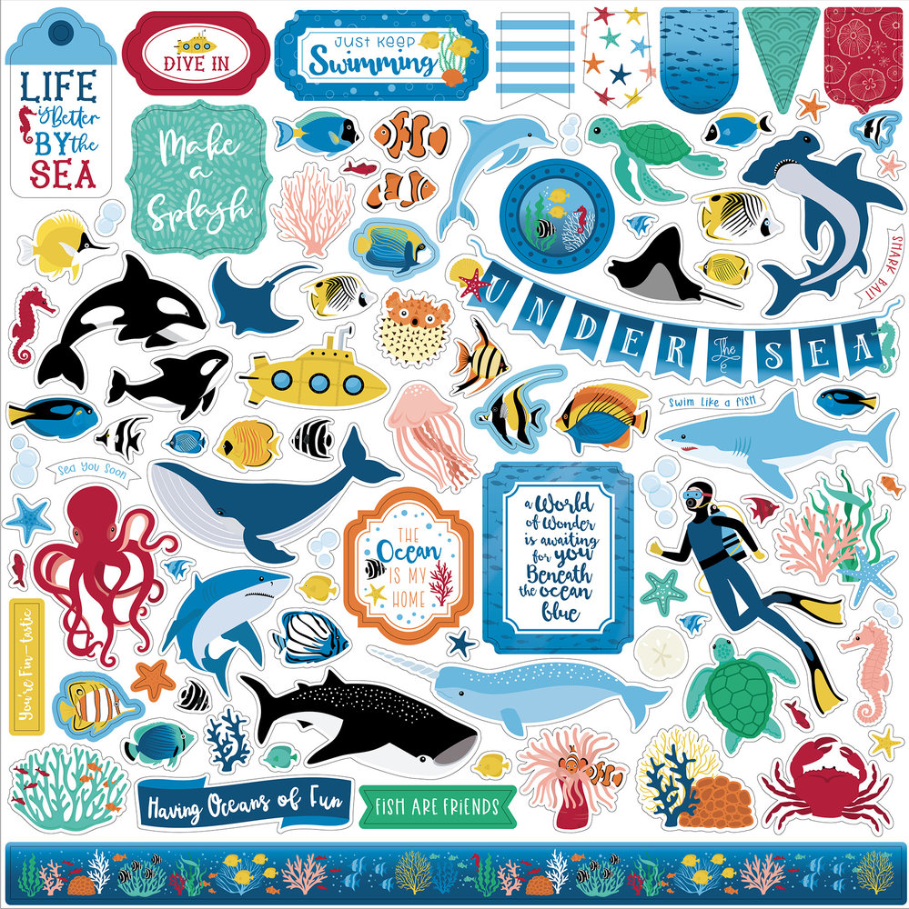 Echo Park Sea Life 12x12 Inch Collection Kit (SL279016) (DISCONTINUED)