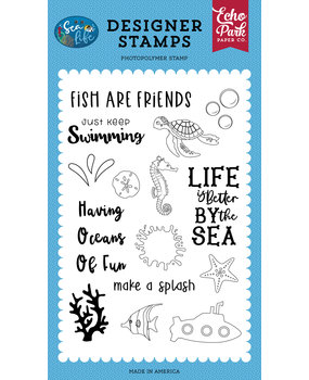 Echo Park Oceans Of Fun Clear Stamps (SL279040) (DISCONTINUED)