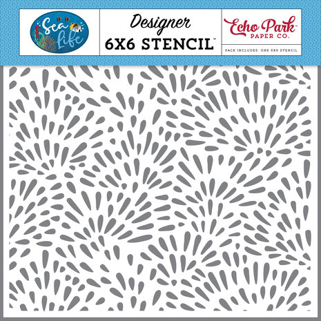 Echo Park Coral Reef Stencil (SL279036) (OUTLET)