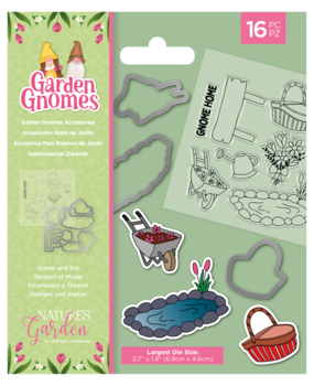 Crafter's Companion Garden Gnomes Stamp & Die Garden Gnomes Accessories (NG-GGN-STD-GGNA) (OUTLET)