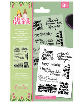 Crafter's Companion Garden Gnomes Clear Stamp There's Gnome One Like You (NG-GGN-CA-ST-TGO) (OUTLET)
