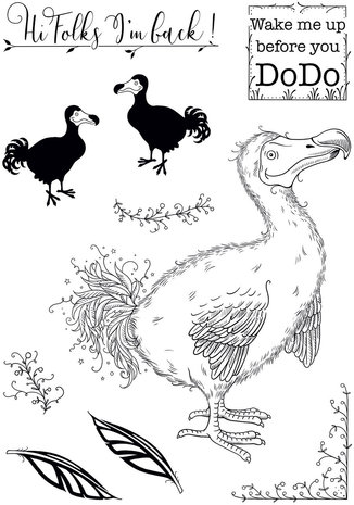 Pink Ink Designs Cookie Dodo A5 Clear Stamp (PI170) (OUTLET)