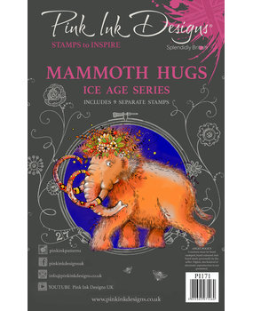 Pink Ink Designs Mammoth Hugs A5 Clear Stamp (PI171) (OUTLET)
